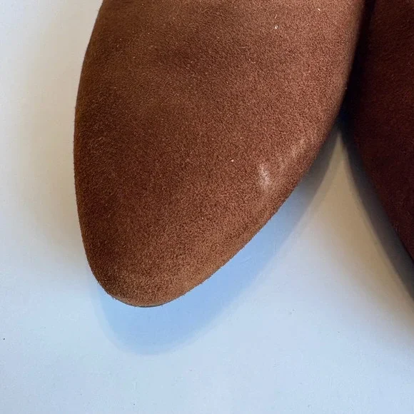 Aquatalia Women's 9 Pasha Suede‎ Pumps Waterproof Heel Brown Made in Italy 1.8" - Picture 5 of 14